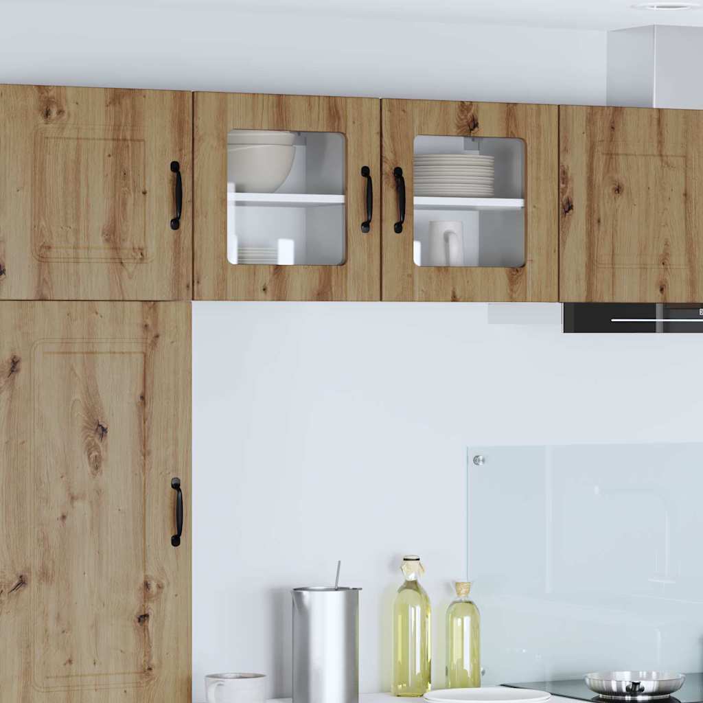 Küchenhängeschrank 2 pcs Artisan-Eiche 40 x 31 x 40 cm